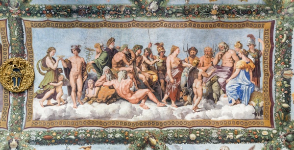 Villa Farnesina in Rom - Raffael und Schule: Der Rat der Götter 